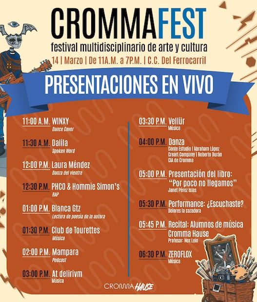 Cromma Fest llenará de arte y actividades familiares el Centro Cultural del Ferrocarril | Facebook: Cromma Hause