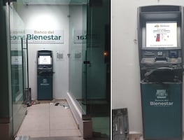 Intentan robar cajero del Banco Bienestar en Huichapan