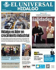 Portada El Universal Hidalgo 12/09/25