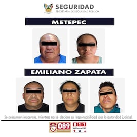 Decomisan  drogas y armas en Metepec y Emiliano Zapata