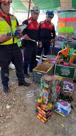 Decomisan más de 50 kilos de pirotecnia ilegal en operativo en Ixmiquilpan