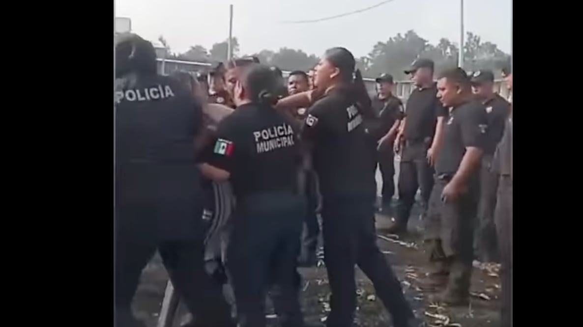 Policías San Felipe I Foto: Captura de video/Redes