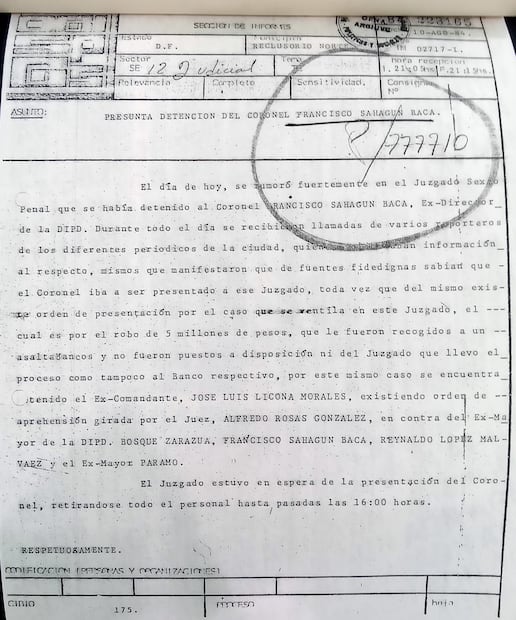 Expendientes Francisco Sahagún Baca
