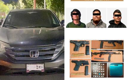 Atrapan a tres hombres que portaban armas de fuego en Ixmiquilpan