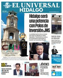 Portada EL Universal Hidalgo 23/05/25