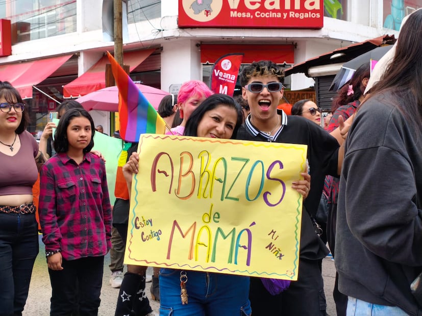 Más de 100 personas participaron en la tercera Marcha del Orgullo LGBTTTIQA+ del Valle de Tulancingo I Foto: Mirely Santos