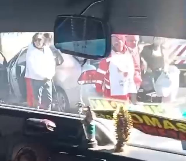 Exceso de velocidad provoca choque contra barra de contención en la Pachuca-Tulancingo