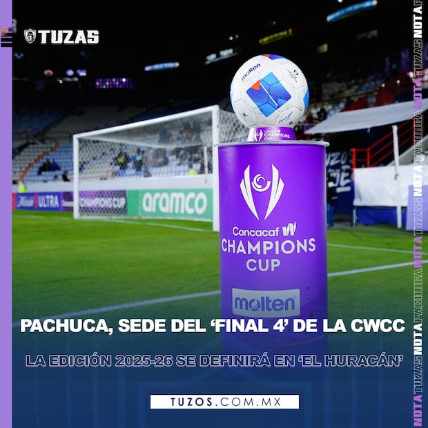 Pachuca será sede de las Finales de la Copa de Campeones Concacaf W 2026 | Twitter: 
Club de Futbol Pachuca Femenil