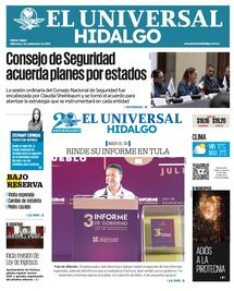 Portada El Universal Hidalgo 03/09/25