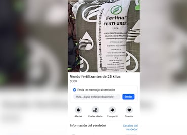 Denuncian venta ilegal de fertilizante entregado por el Gobierno en redes sociales