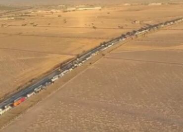 Se mantiene caos vial en Arco Norte tras choque de tráileres