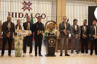 ¿Cuáles son las características del trofeo del Mundial de Clubes que visita Hidalgo?