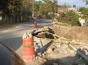 Inician reparación de tramo Huejutla-San Felipe tras dos años de peligro por deslave