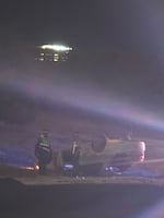 Dos volcaduras se registran la noche del domingo en la carretera México–Tuxpan