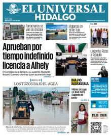 Portada EL Universal Hidalgo 040625