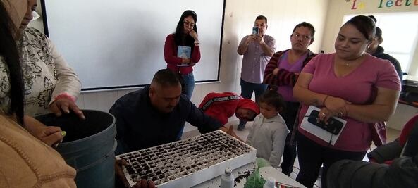 Inician huerto escolar en Tulancingo para promover alimentos libres de químicos