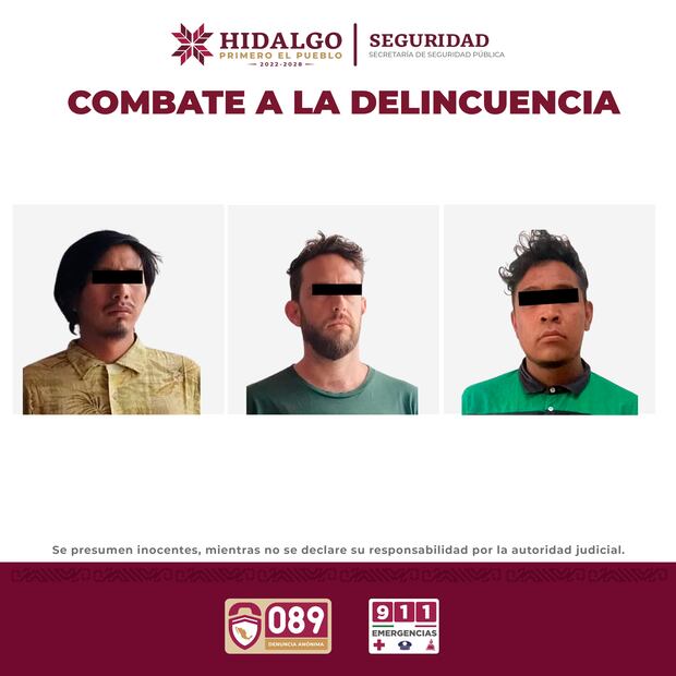Aseguran a tres personas por delitos contra la salud en operativos en Tepeji y Nopala | Fotos: SSPH