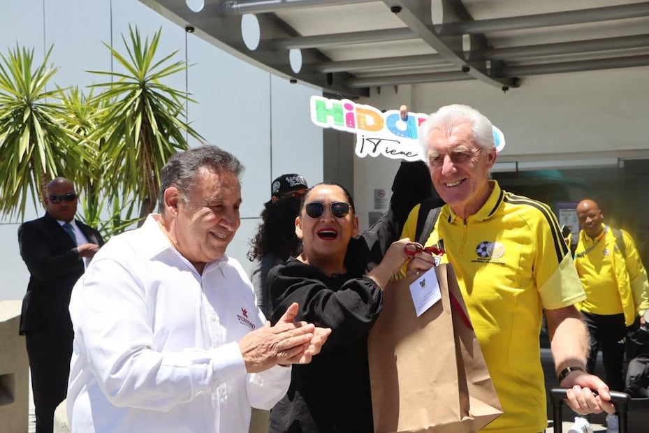 La selección de Sudáfrica concluyó su campamento base en Pachuca I Foto: Secretaría de turismo
