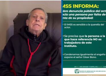 IMSS aclara que no es su empleada la persona que acusa César Bono