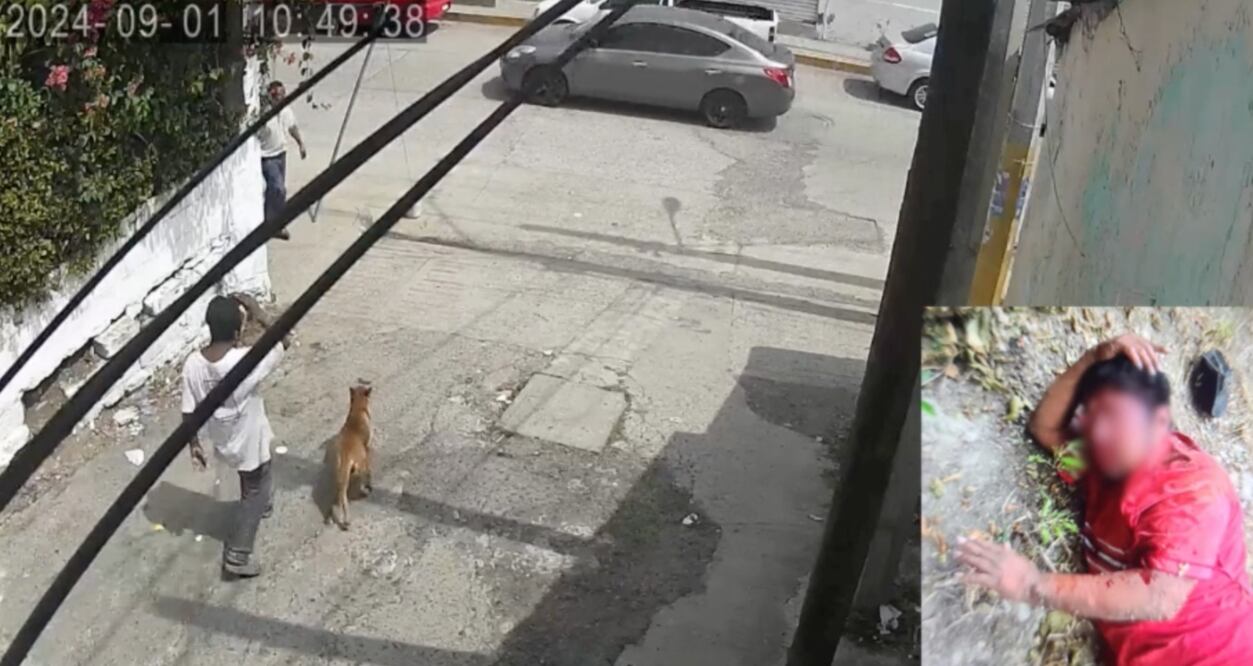 🚨Un grupo de personas,hasta el momento no identificadas, detuvieron y golpearon a un hombre que mediante un video es señalado de intentar abusar sexualmente de una menor de edad en la colonia Tahuizan de Huejutla I Foto: Toma de video