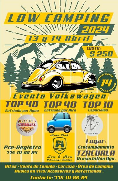 Low Camping: el encuentro para los amantes de los autos clásicos en Acaxochitlán | Cortesía