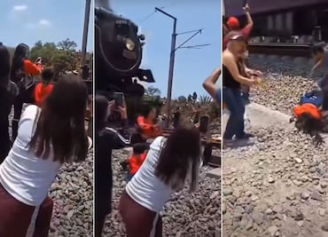 VIDEO. Mujer muere por intentar tomarse una selfie junto a locomotora de vapor en Hidalgo