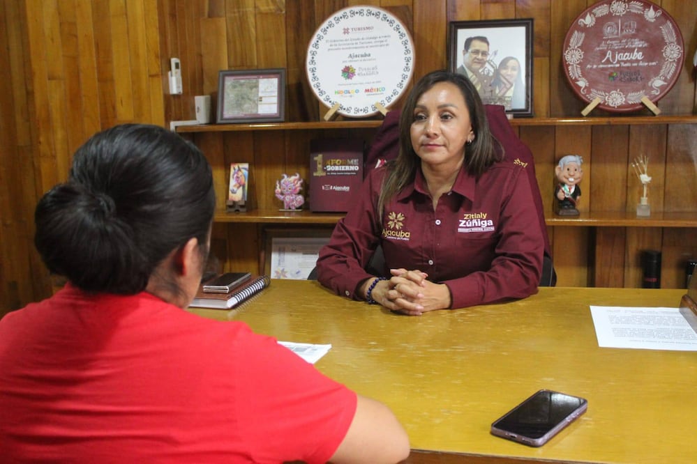La alcaldesa puede ser arrestada si insiste en no entregar información | Facebook: Presidencia municipal de Ajacuba 2024-2027
