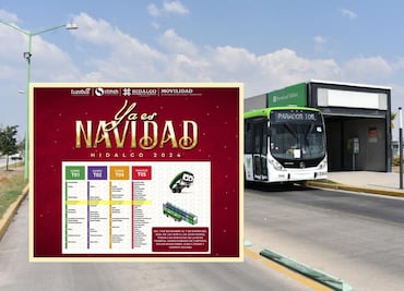 Semot ajusta operación del Tuzobús por celebraciones navideñas en Pachuca
