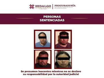 Sentencian a 80 años de prisión a cuatro secuestradores en Metztitlán