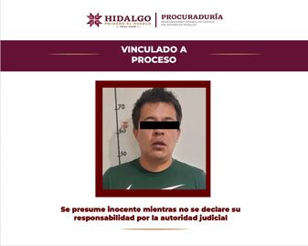 Vinculan a proceso a hombre acusado de feminicidio en Actopan