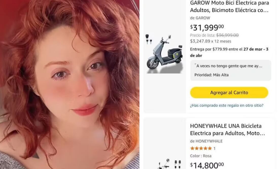 La joven se volvió tendencia al publicar su lista de regalos. Foto: Redes Sociales