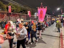 Más de 2 mil 300 peregrinos de Tepeji del Río caminan hacia la Basílica de Guadalupe
