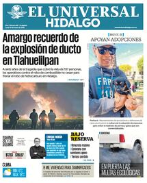 Portada EL Universal Hidalgo 19/1/26