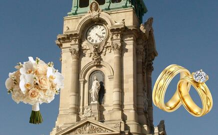 ¡Boda en el corazón de Pachuca! Pareja convierte el Reloj Monumental en escenario de su unión