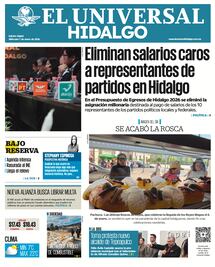 Portada El Universal Hidalgo 7/1/26