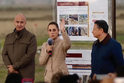 Claudia Sheinbaum da banderazo a las obras del tren AIFA-Pachuca