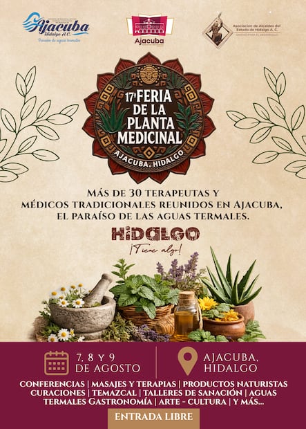 Ajacuba se prepara para celebrar la medicina tradicional y el bienestar | Cortesía: Turismo Hidalgo