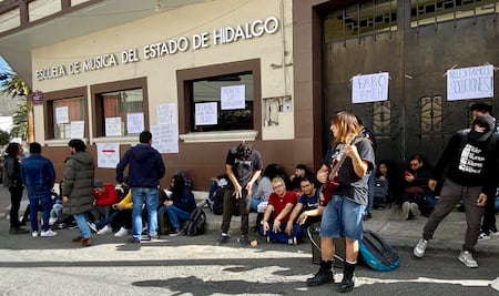 Levantan paro estudiantil en la Escuela de Música del Estado de Hidalgo