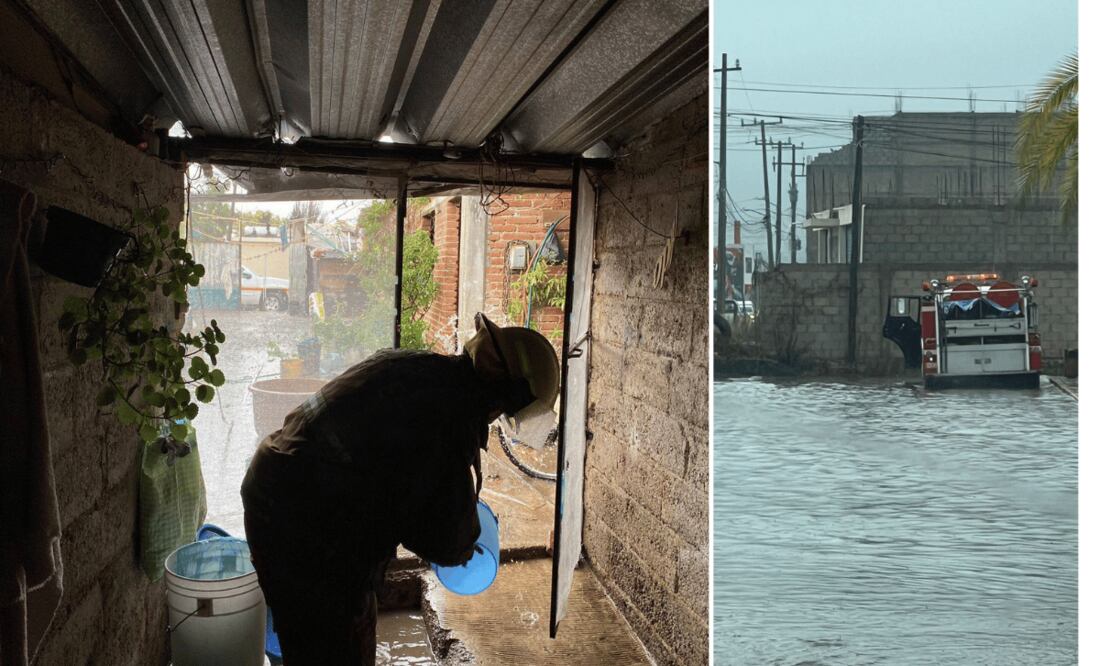 Personal de Bomberos y Protección Civil atiende afectaciones. Foto: Especial