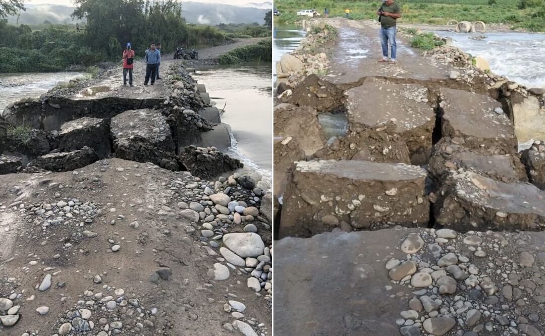 Vuelve a colapsar el vado del río Calabozo, dejando incomunicadas a 18 comunidades I Foto: Especial