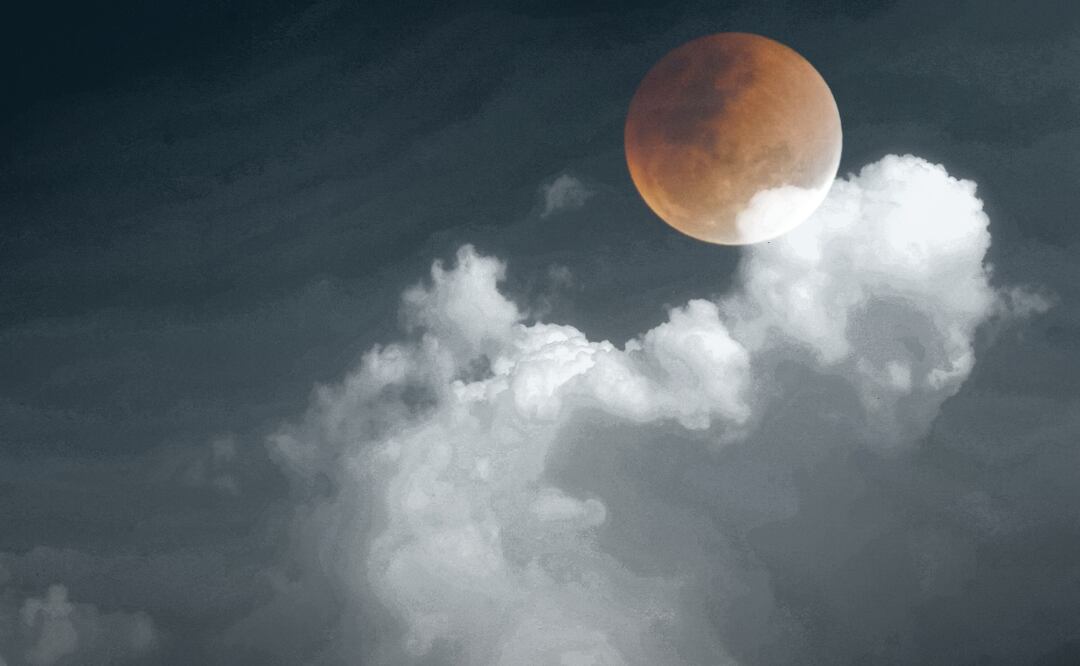 Este sábado se producirá el eclipse lunar parcial de octubre, el último del 2023 | Imagen ilustrativa