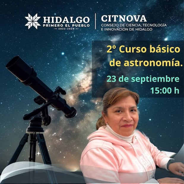 ¡Aprender a mirar el cielo! Preparan curso básico de astronomía en Hidalgo | Cortesía: Planeación Hidago