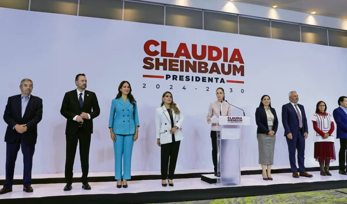 Claudia Sheinbaum, virtual presidenta electa de México, se reunió en esta ocasión con gobernadores del centro y occidente de la República. Foto: Fernanda Rojas | El Universal