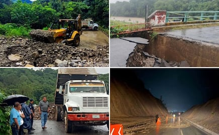 Las lluvias en la Sierra y la Huasteca hidalguense provocan derrumbes y movilización de autoridades