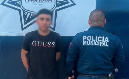 Detienen en Pachuca a presunto ladrón de autopartes; llevaba espejos de vehículos y presunta droga