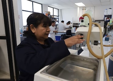 Científica de la UAEH transforma lirio acuático en alternativa biodegradable al plástico