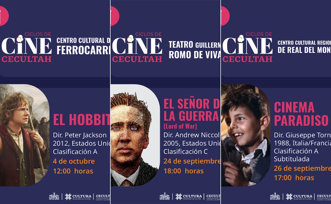 ¡El cine llega a ti! Cortesías: Cultura Hidalgo