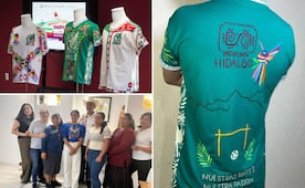 Del hilo a la cancha, artesanas de Tenango de Doria ganan concurso con playera mundialista