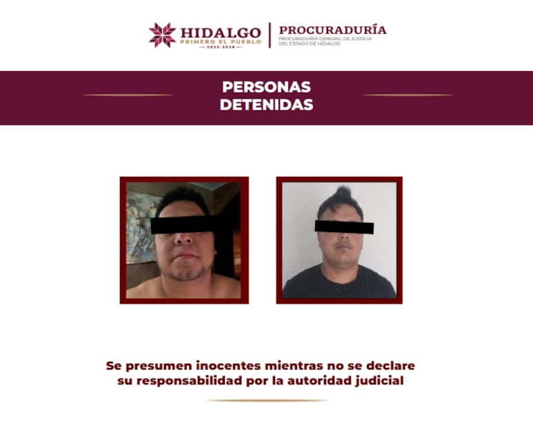 Cateo en Tula deja dos detenidos | Fotos: PGJEH