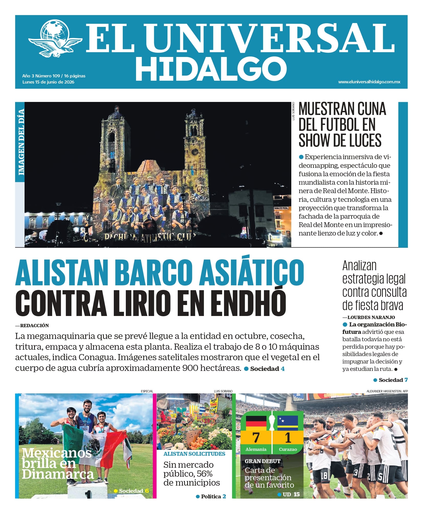 El Universal Hidalgo 15/06/26